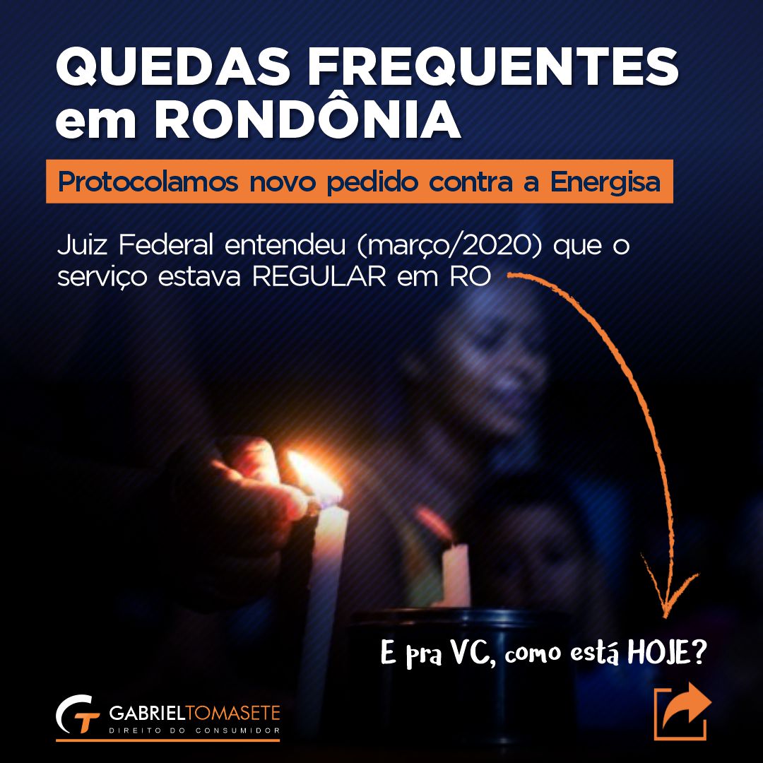 Ação dos apagões em RO: novo pedido é feito à Justiça